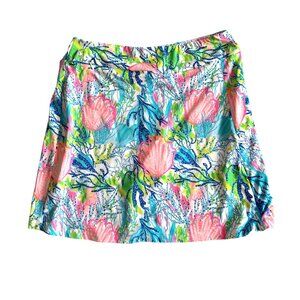 Lulu B Womens Sz XS Coastal-Inspired Multicolor Skort Nylon Spandex
